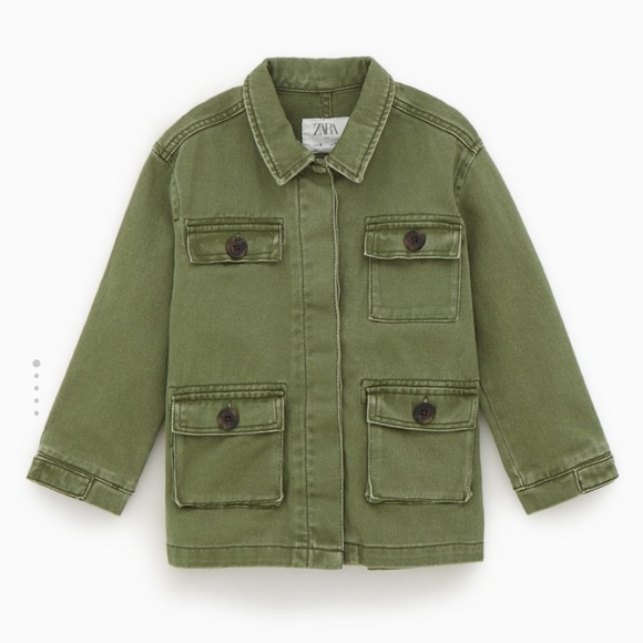 GORGEOUS ZARA NWOT Military Jacket w Pockets - Picture 1 of 3